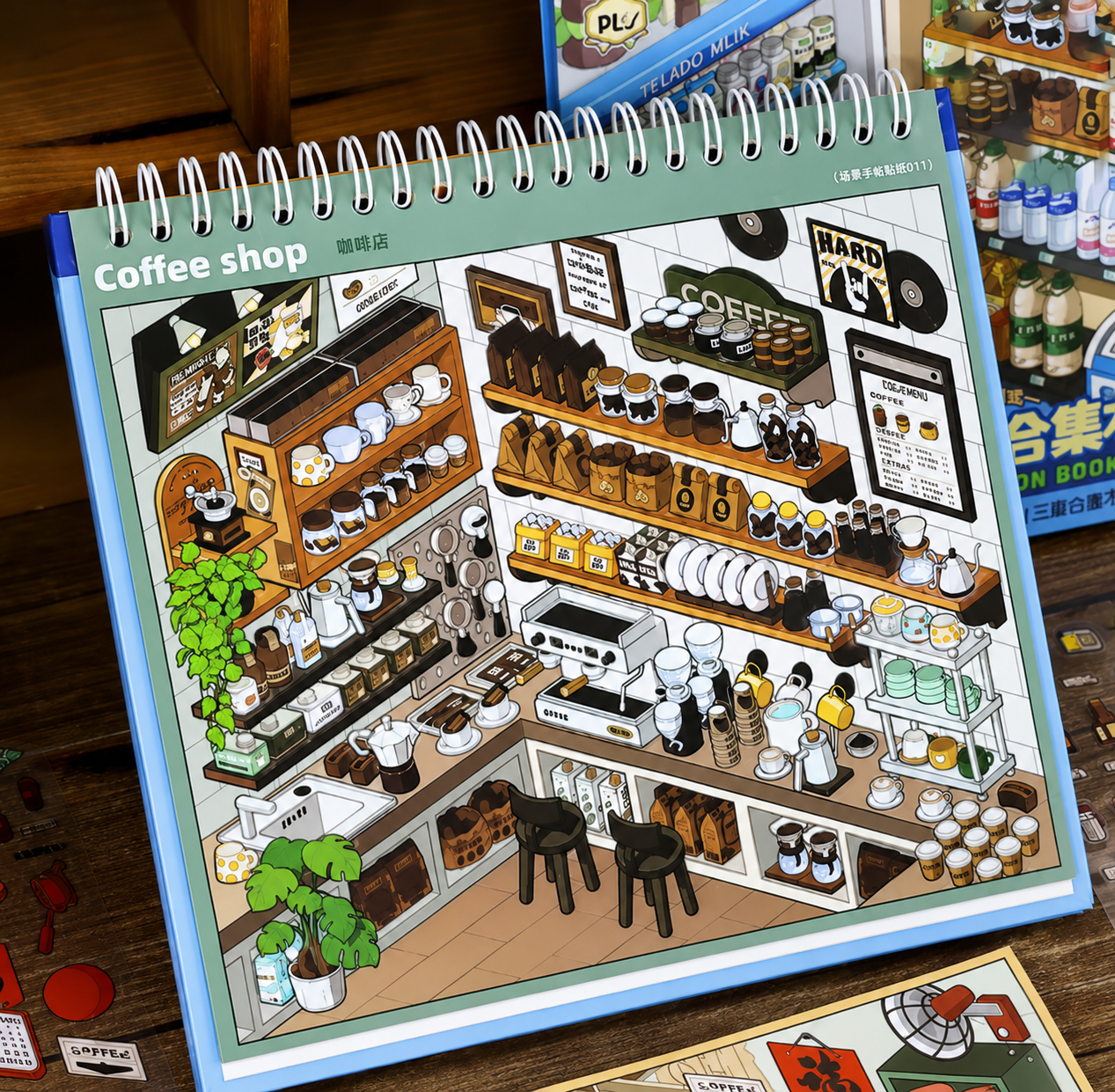 Libro de Dioramas con Pegatinas 3D