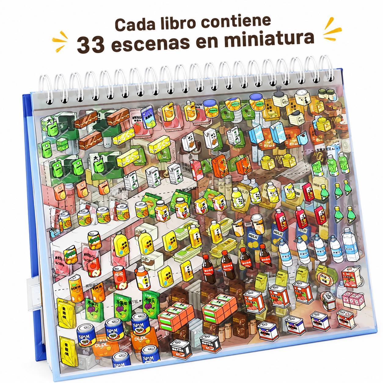 Libro de Dioramas con Pegatinas 3D