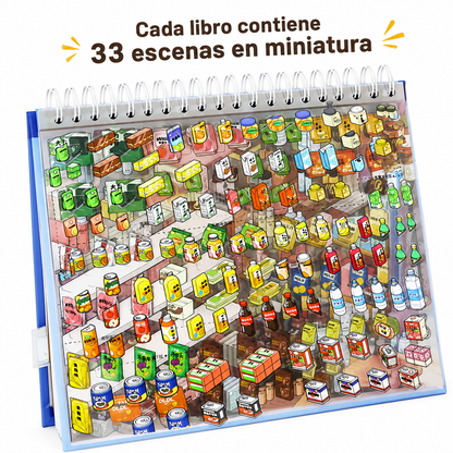 Libro de Dioramas con Pegatinas 3D